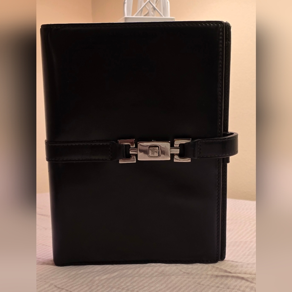 GUCCI Black Jackie Agenda. EUC